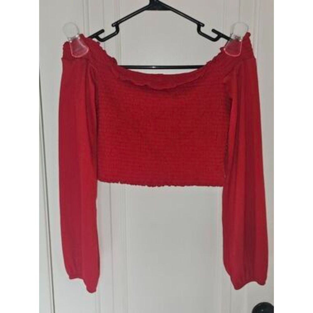 H & M Red Crop-top